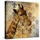 Golden Safari III (Giraffe)-Patricia Pinto-Stretched Canvas