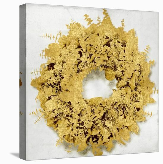 Golden Wreath III-Kate Bennett-Stretched Canvas