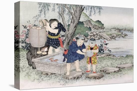 Goldfish from the Series 'Children's Games', 1888-Kobayashi Eitaku-Premier Image Canvas