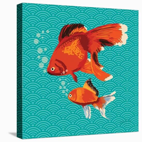 Goldfish I-Patty Young-Stretched Canvas