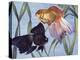 Goldfishes (Carassius Auratus), Cyprinidae-null-Premier Image Canvas