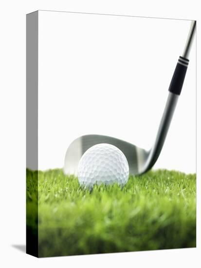 Golf Club and Golf Ball on Grass-null-Premier Image Canvas