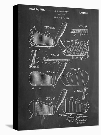 Golf Club, Club Head Patent-null-Stretched Canvas