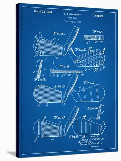 Golf Club, Club Head Patent-null-Stretched Canvas