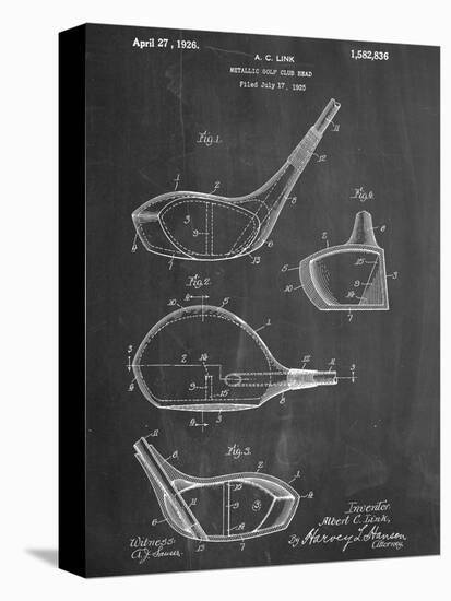 Golf Club Driver Patent-null-Stretched Canvas