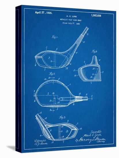 Golf Club Driver Patent-null-Stretched Canvas