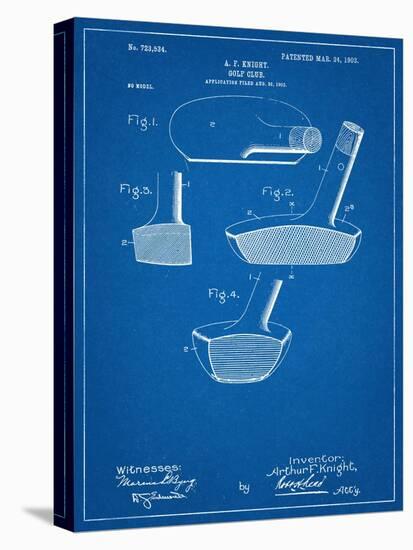 Golf Club Putter Patent-null-Stretched Canvas