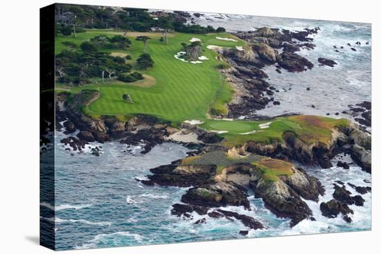 Golf Course on an Island, Pebble Beach Golf Links, Pebble Beach, Monterey County, California, USA-null-Premier Image Canvas