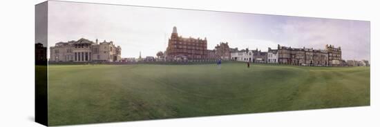 Golf Course with Buildings in the Background, St. Andrews, Fife, Scotland-null-Premier Image Canvas
