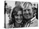 Golf Pro Jack Nicklaus, with Wife Barbara, at the Augusta National Golf Club, Georgia, April 1972-null-Stretched Canvas