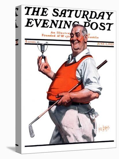 "Golf Trophy," Saturday Evening Post Cover, June 6, 1925-George Brehm-Premier Image Canvas