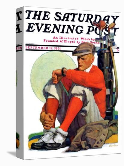 "Golfer Kept Waiting," Saturday Evening Post Cover, September 12, 1931-John E. Sheridan-Premier Image Canvas
