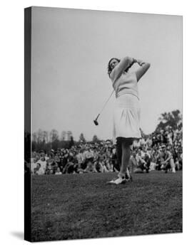 Golfer Mildred "Babe" Didrickson Playing in the Washington Post Golf Tournament-Martha Holmes-Premier Image Canvas