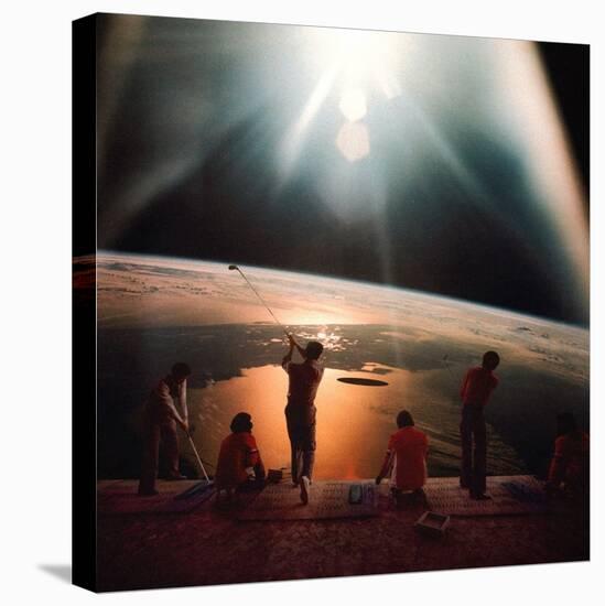 Golfing in Space-Taudalpoi-Premier Image Canvas