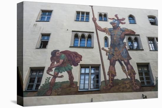 Goliath House, Regensburg, Bavaria, Germany-Michael Runkel-Premier Image Canvas