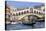 Gondola on Grand Canal and Rialto Bridge in winter, Venice, UNESCO World Heritage Site, Veneto, Ita-Eleanor Scriven-Premier Image Canvas
