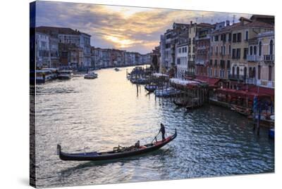 canvas canal venice rialto unesco gondola heritage sunset bridge grand winter lightweight hang stunning ready would