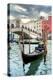 Gondola Rialto Bridge #1-Alan Blaustein-Premier Image Canvas