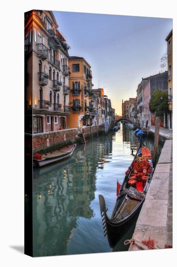 Gondolas Along the Canals of Venice, Italy-Darrell Gulin-Premier Image Canvas