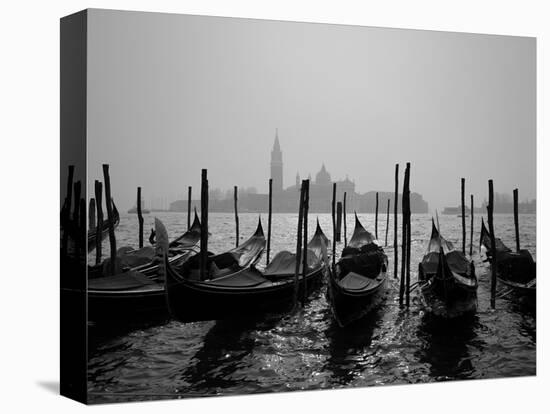 Gondolas and the Church of San Giorgio Maggiore, Venice, Veneto, Italy-Roy Rainford-Premier Image Canvas