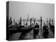 Gondolas and the Church of San Giorgio Maggiore, Venice, Veneto, Italy-Roy Rainford-Premier Image Canvas