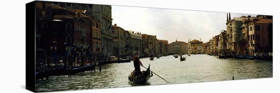 Gondolas in the Canal, Grand Canal, Venice, Veneto, Italy-null-Premier Image Canvas