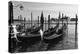 Gondolas of St Marks Square, Venice, Italy-George Oze-Premier Image Canvas