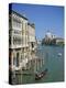 Gondolas on the Grand Canal with Santa Maria Della Salute in the Background, Venice, Veneto, Italy-Lightfoot Jeremy-Premier Image Canvas