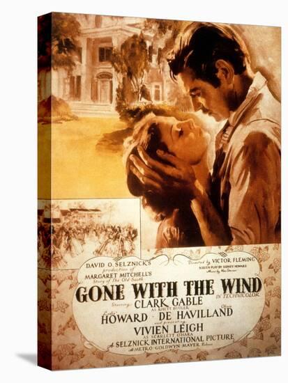 Gone with the Wind, Vivien Leigh, Clark Gable, 1939-null-Stretched Canvas