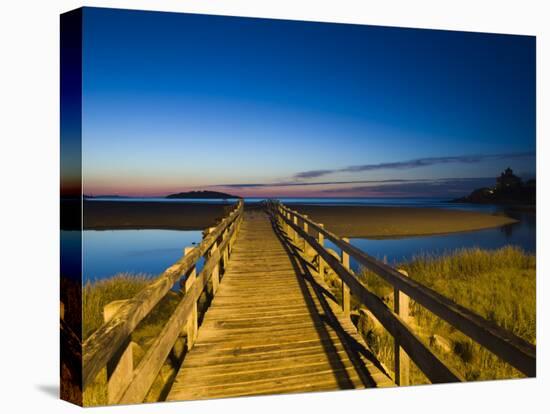 Good Harbour Beach Footbridge, Gloucester, Cape Ann, Massachusetts, USA-Walter Bibikow-Premier Image Canvas