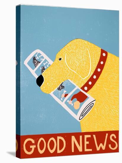 Good News Dog Yellow-Stephen Huneck-Premier Image Canvas