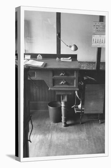 Good Still Life of Old Fashioned Desk Still in Use in Law Offices, Banks, and Commercial Firms-Walker Evans-Premier Image Canvas