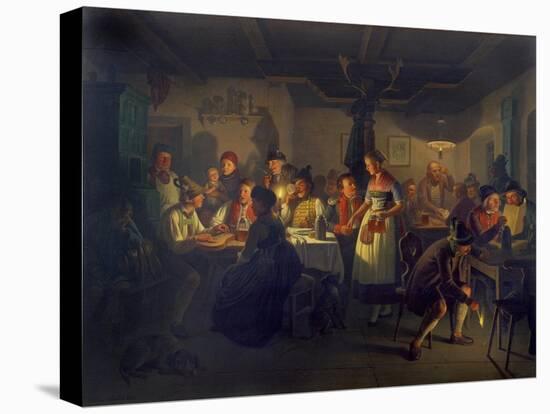 Good Time During an Evening in a Bavarian Inn, 1861-Moritz Von Schwind-Premier Image Canvas