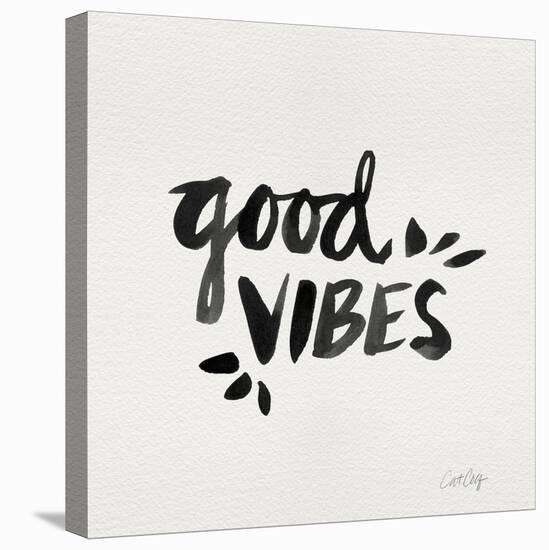 Good Vibes - Black Ink-Cat Coquillette-Premier Image Canvas