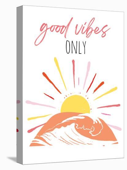 Good Vibes Only Pinks-Jennifer McCully-Stretched Canvas
