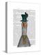 Goose in Green Hat-Fab Funky-Stretched Canvas