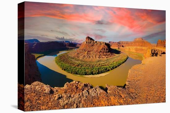 Goose Neck at Shafer Road. Utah, USA.-Tom Norring-Premier Image Canvas