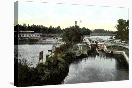 Goring Lock, Oxfordshire, 20th Century-null-Premier Image Canvas