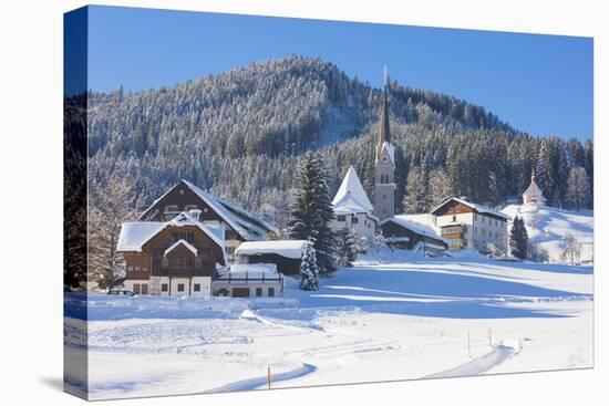 Gosau in Winter, Gosau, Salzkammergut, Austria, Europe-Miles Ertman-Premier Image Canvas