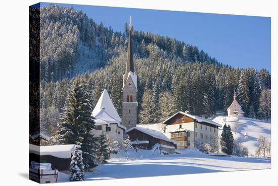 Gosau in Winter, Gosau, Salzkammergut, Austria, Europe-Miles Ertman-Premier Image Canvas