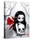 Gothic Fairy:  A Walk Through the Cemetery-Jasmine Becket-Griffith-Stretched Canvas