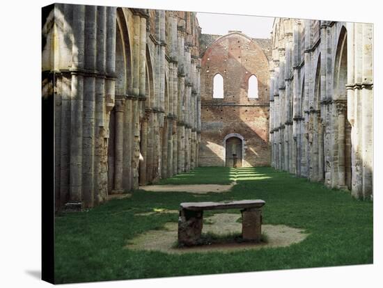 Gothic Interior of the Abbey of San Galgano-null-Premier Image Canvas