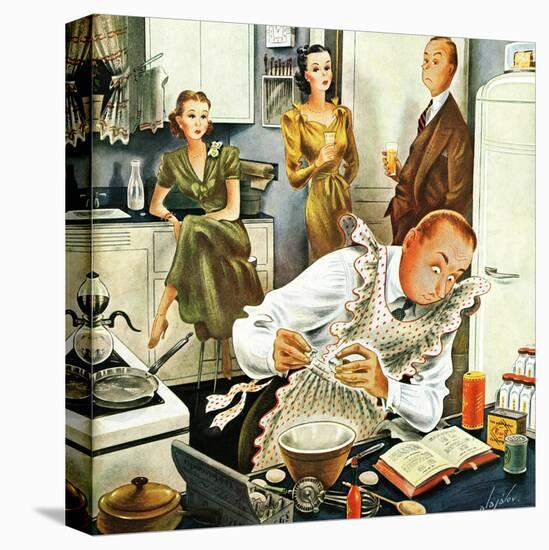 "Gourmet Cook?," April 13, 1946-Constantin Alajalov-Premier Image Canvas