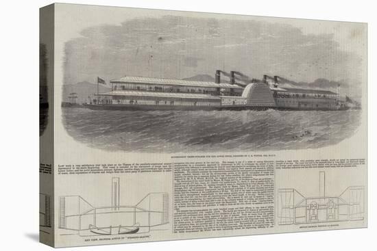 Government Troop Steamer for the Lower Indus-Edwin Weedon-Premier Image Canvas