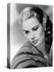 Grace Kelly (b/w photo)-null-Stretched Canvas