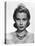Grace Kelly (collier Cartier) (b/w photo)-null-Stretched Canvas