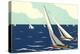 Graceful Racing Sailboats-null-Stretched Canvas