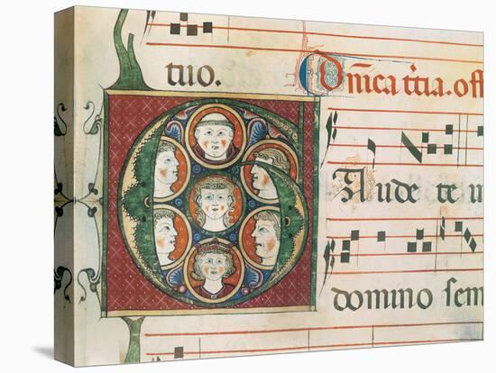 Gradual A: Initial Letter G, Gaudete-Unknown-Premier Image Canvas