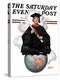 "Graduate on Top of the World," Saturday Evening Post Cover, June 13, 1925-Edmund Davenport-Premier Image Canvas