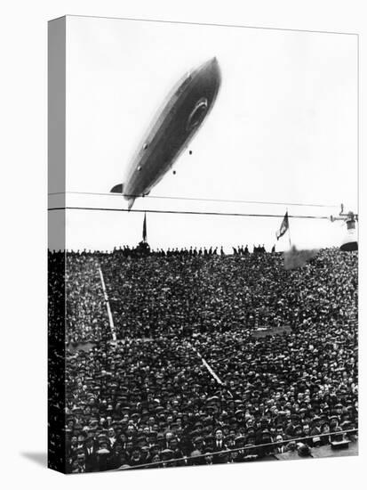 Graf Zeppelin Passing Low over Wembley Stadium During FA Cup Final Where Arsenal Beat Huddersfield-null-Premier Image Canvas